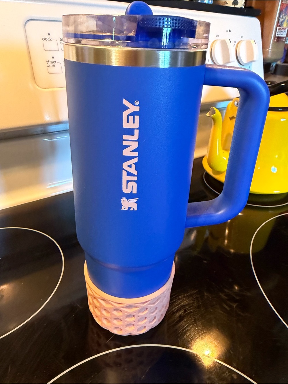 Stanley Royal Blue Insulated Mug with Handle and Clear Lid